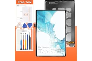 THIRDPOLE for Samsung Galaxy Tab S7 FE T730 Screen Replacement T730 T733 T736 T738U T735 T737 LCD Display Touch Screen Digitizer Full Assembly,with Tools(Black)