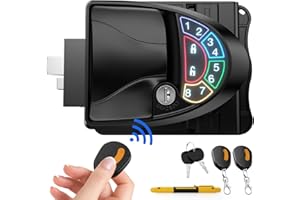 RISTOW Upgraded V3.0 RV Keyless Entry Door Lock RL002-A, Waterproof & Shockproof RV Door Lock with Backlit Keypad All Metal RV Door Lock Keyless Entry for Travel Trailer Camper RV Accessories - Black