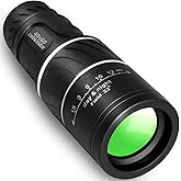 HDAJY Monocular Telescope, Upgrade 40 x 60 Portable Telescope, Monoculars for Adults High Powered, Suit Stargazing, Hunting, Bird Watching, Hiking Travel, Camping, Black