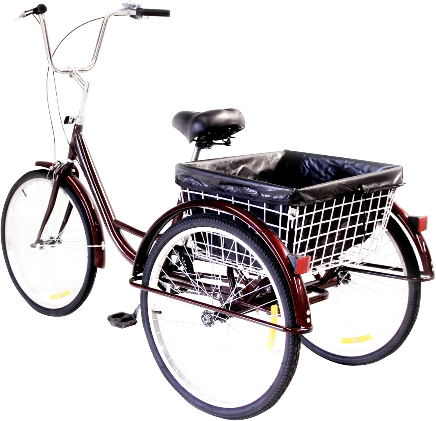 Z ZELUS 24 Triciclo para Adultos Bicicleta de Tres Rueda con Capacidad de 100 kg Triciclo con Z ZELUS 24 Triciclo para Adultos Bicicleta de Tres Rueda con Capacidad de 100 kg Triciclo con