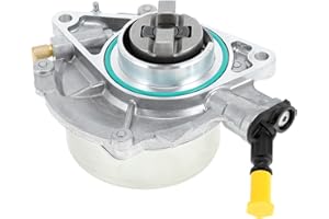 HOPESPANNER Brake Vacuum Pump No.11667556919 Engine Vacuum Pump for Mini Cooper 2006-2012 Aluminum Alloy Silver Tone 1 Pc