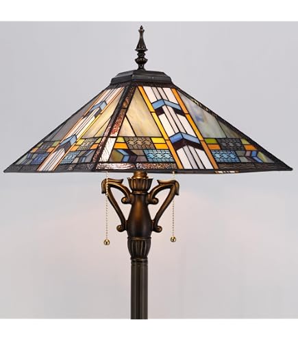 Robert Louis Tiffany Ranier Mission Tiffany Style Standing Floor
