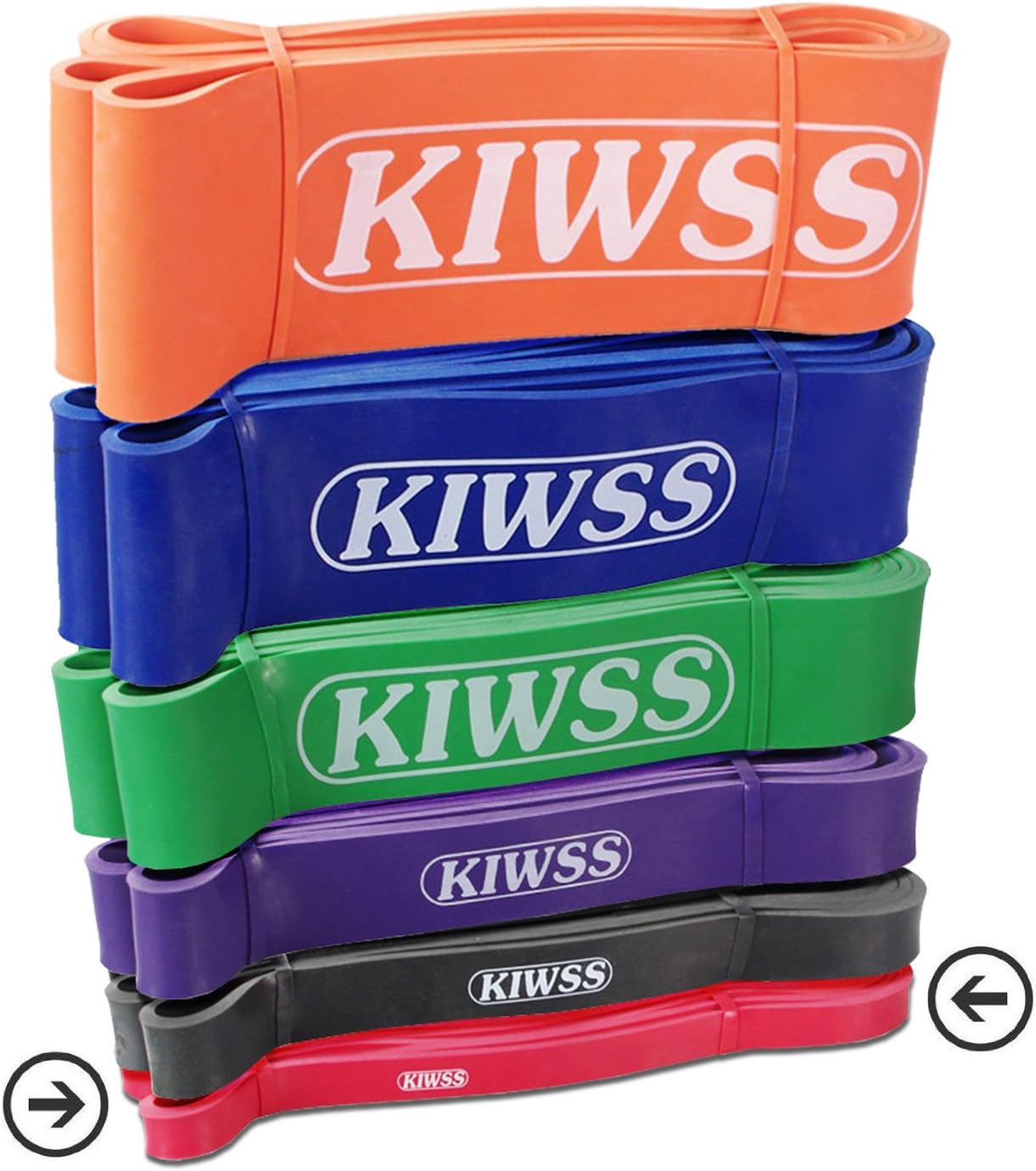 DAXXIS Kiwss Pull Up Bands l Powerlifting Bands | Assisted Pull-up Resistance Exercise Bands