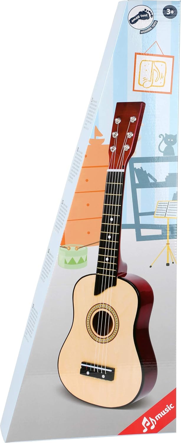 small foot 3307 Toy Guitar "unplugged" made of wood, with six metal strings and plectrum, suitable for children from 3 years on - Image 4