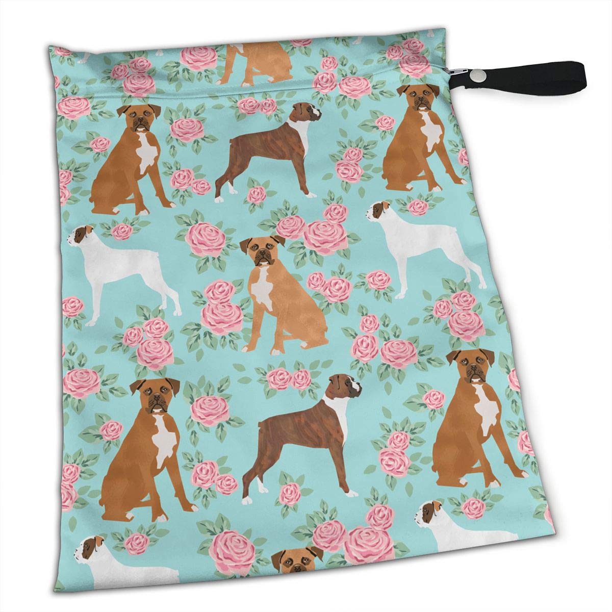 Boxer Dog Wet Dry Cloth Diaper Bags Baby Waterproof