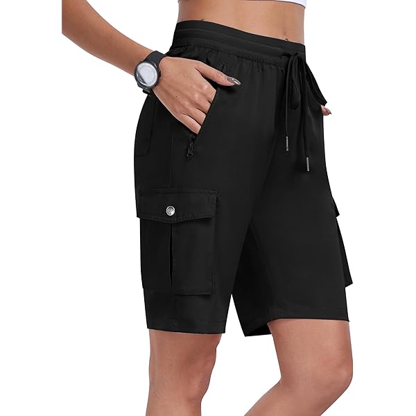 Pantalones Deportivos Tipo Cargo Para Ujer, Cintura Alta Elástica