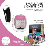 Pingko Walking Pedometer Step Counter Portable Fitness Tracker Pink view 6