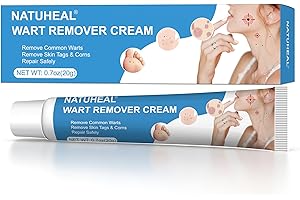 Wart Remover Cream 20g, Skin-Tag-Remover-Kit for Face & Body, Gentle Removal for Common Warts, Plantar warts, Corns