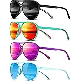 KUGUAOK Polarized Aviator Sunglasses for Women Men Sports Style UV400 Protection Running Sun Glasses Vintage Trendy Shades