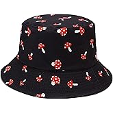Mashiaoyi Unisex Print Double-Side-Wear Reversible Bucket Hat