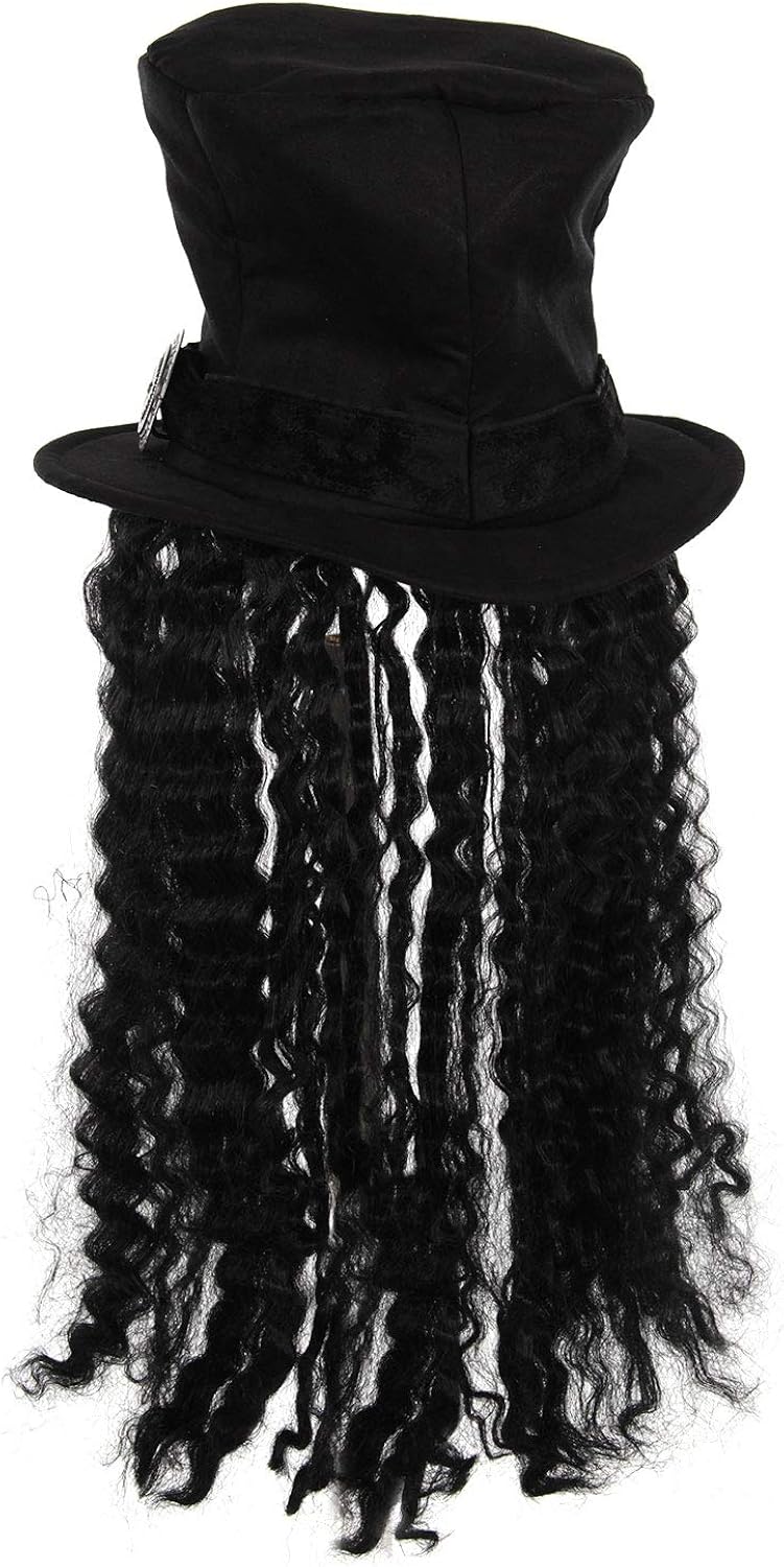 Guitar Superstar Rocker Plush Hat with Hair: Clothing