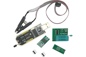 FBHDZVV CH341A 24 25 Series Flash Module DIY Kit SOIC8 SOP8 Test Clip Flash IC Clips SPI Flash 1.8V Adpter Programmer BIOS with USB Programmer Kit