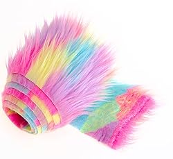 Shaggy Plush Faux Fur Fabric Precut Strips Fluffy