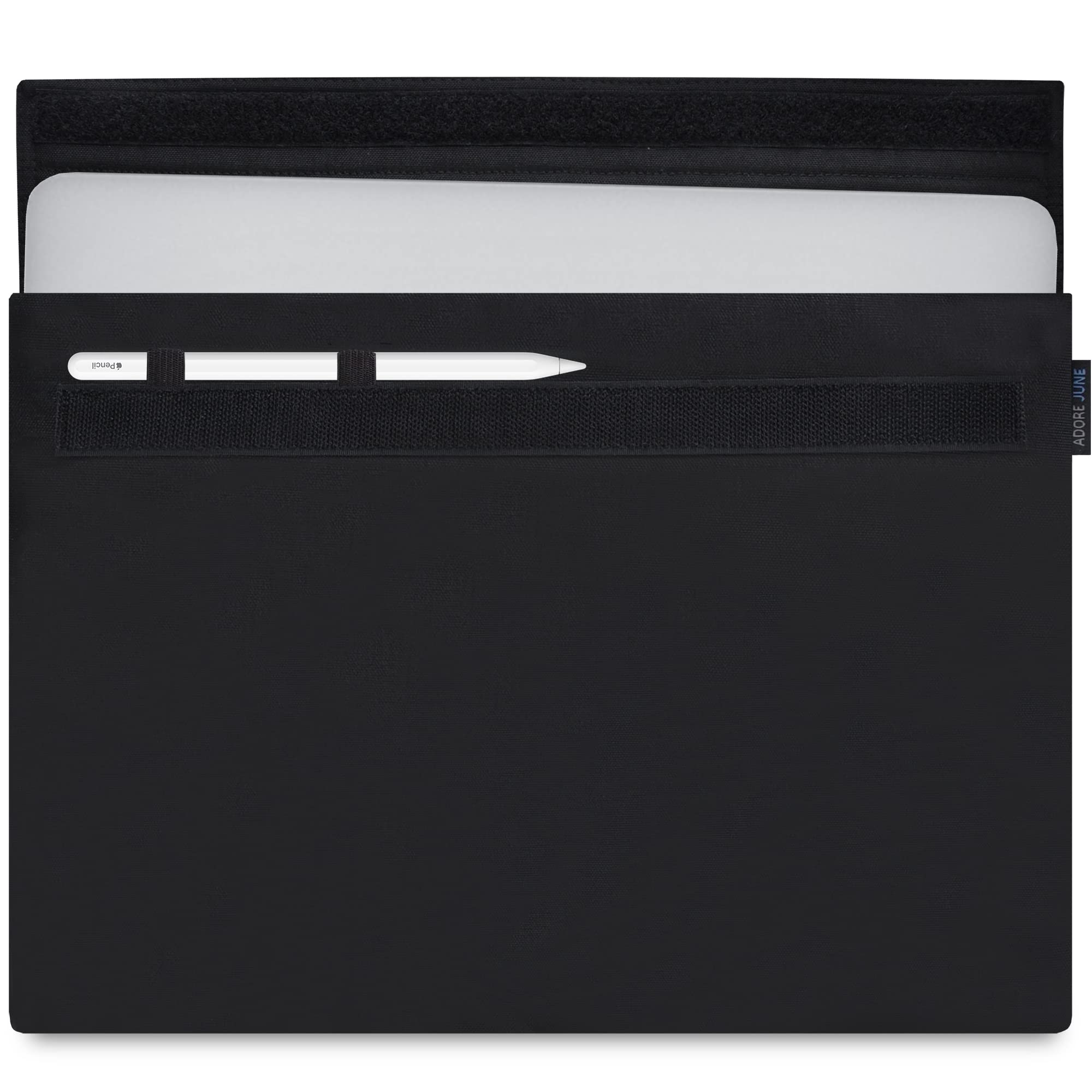 Adore June 14 Inch Classic Case Compatible with MacBook Pro 14 2024 2023 2021, Extra Size 14 Inch MacBook, Laptop Bag Made of Durable Fabric, Black