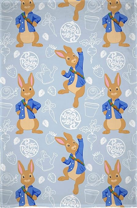 peter rabbit fleece blanket