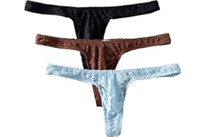 ZC8bdbd Men Lace Thongs G-Strings Bikini Briefs Jacquard Sheer Sexy Underwear