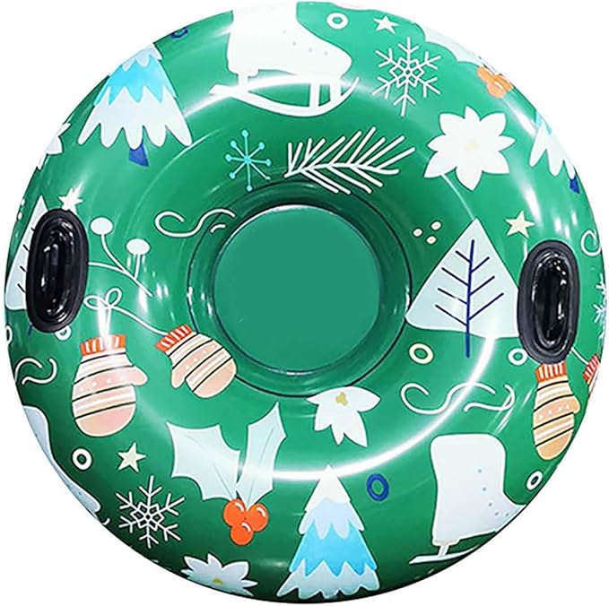 47 Inches Inflatable Snow Tube Heavy Duty Snow Sleds for