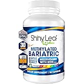Shiny Leaf Methylated Bariatric Multivitamin with Iron 45mg – Once Daily Capsule, ASMBS Compliant Bariatric Vitamins for Gastric Bypass & Gastric Sleeve, for Men & Women, USA Made, GMP – 30 Caps