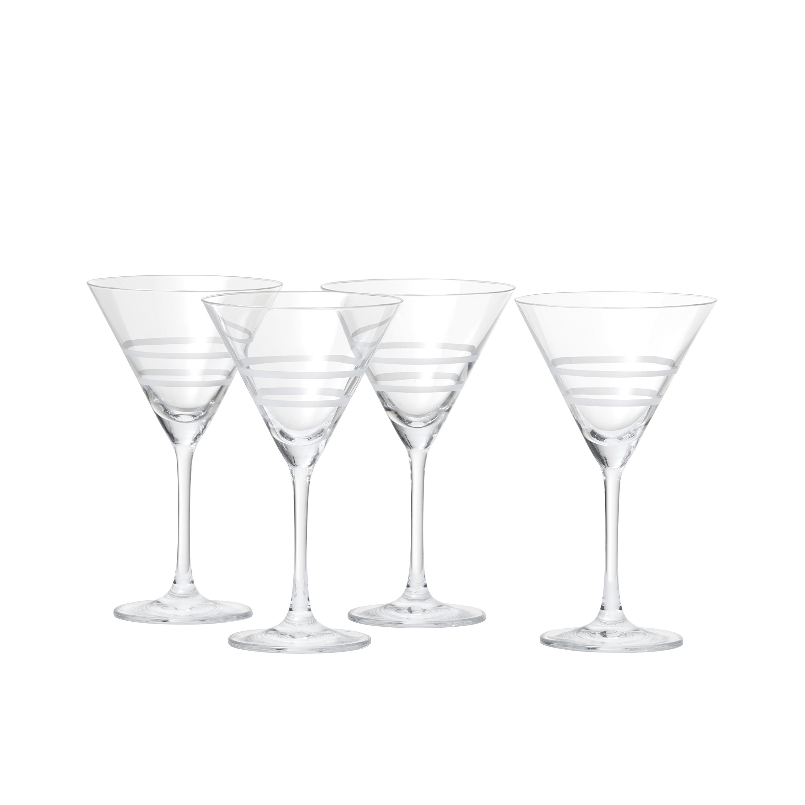 FortessaCrafthouse CRFTHS.119730 Professional Charles Joly, Etched Schott Zwiesel Tritan 9.9 oz Martini Barware/Cocktail Glass, Set of 4, Clear