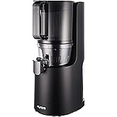 Hurom H200 Easy Clean Slow Juicer, Matte Black | Hands Free | Hopper Fits Whole Produce | Quiet Motor | Scrub Free Cleaning |