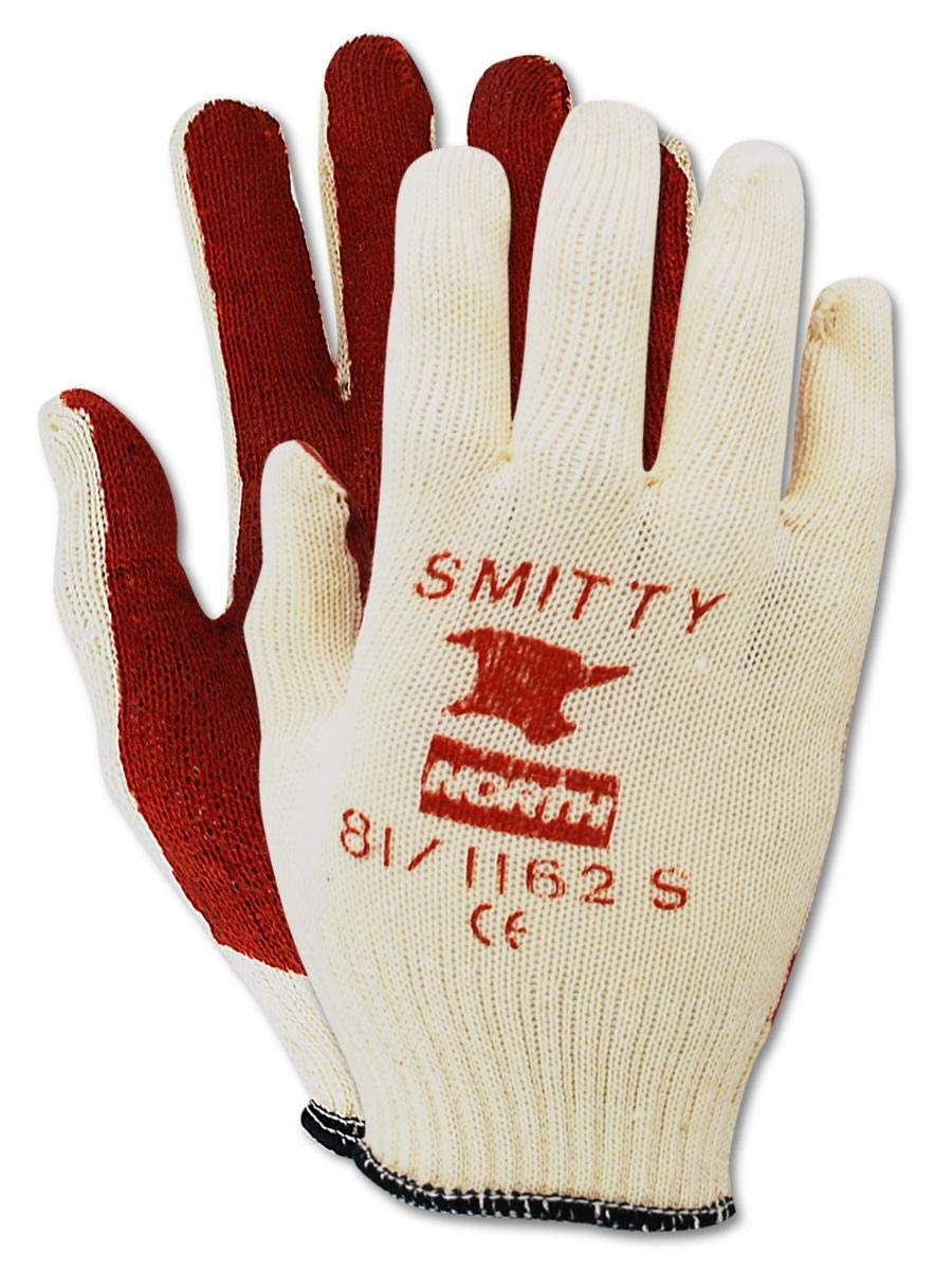 North by Honeywell 81/1162M Smitty Nitrile Palm Coated Gloves, Medium, Natural (Pack of 12)