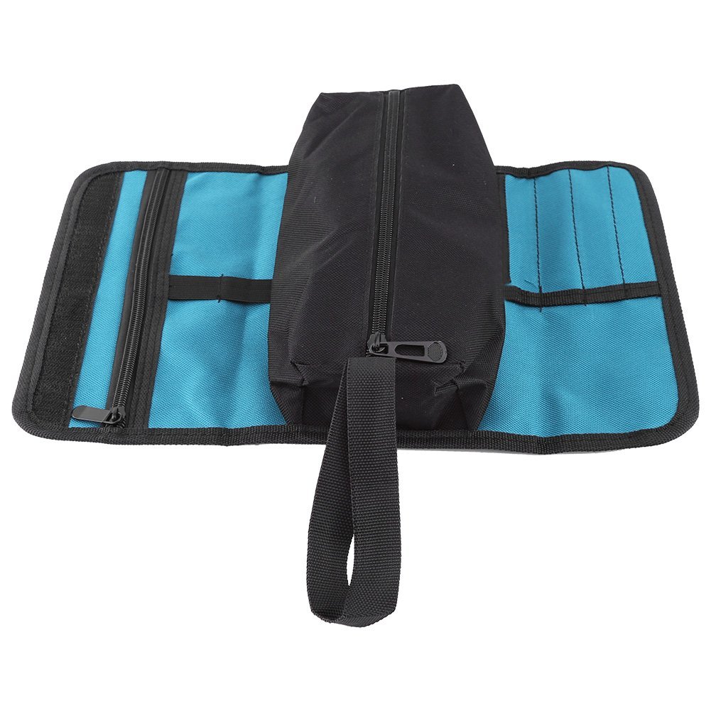 Electrician Tool Bag, Foldable Professional Electricians Storage Holder Rack Roll Bag Convenient Organizer Tool Pouch