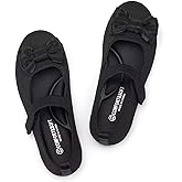 Frank Mully Girls Dress Shoes Mary Janes Girl Flats Slip on Ballet Flat Party School Shoes with Bow Toddler/Little Kid/Big Kid