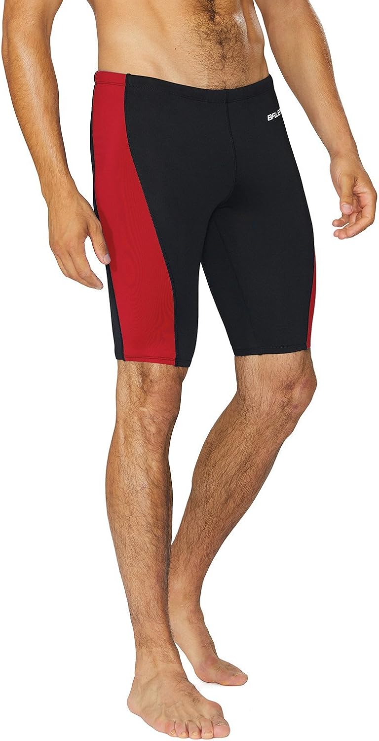 BALEAF Men's Athletic Durable Training Polyester Jammer Swimsuit : Clothing