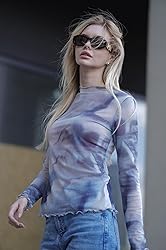 Zeagoo Ladies Mesh Sheer See Through Mockneck Top