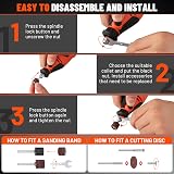 ValueMax Rotary Tool Kit 130W Variable Speed with 119 Accessories view 5