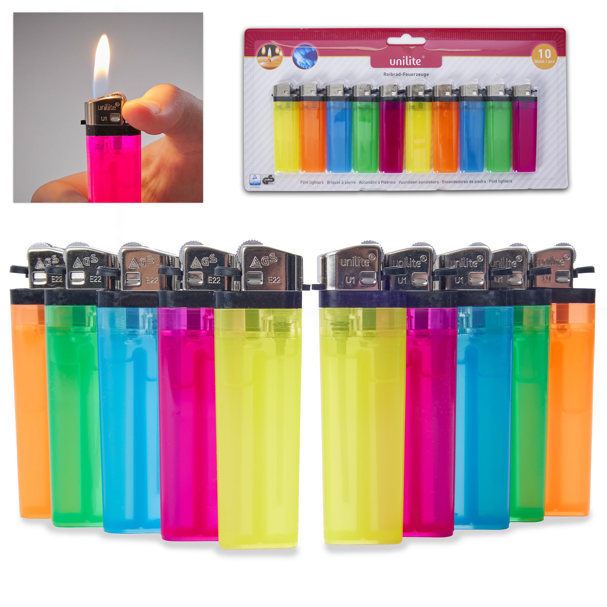 Mua UNILITE Pack of 10 Lighters Filled with Gas Friction Wheel