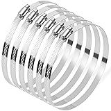 Selizo 6Pcs Hose Clamps, 6 Inch Hose Clamp 304