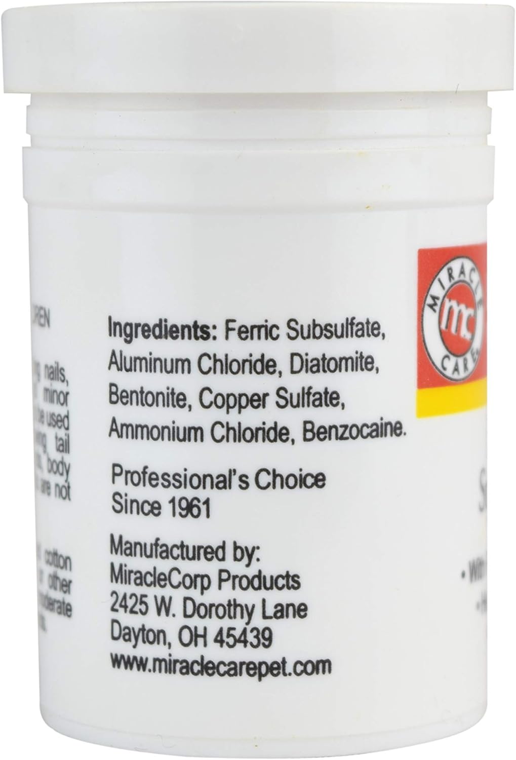Miracle Care Kwik Stop Styptic Powder, 0.5 Oz: Pet Supplies