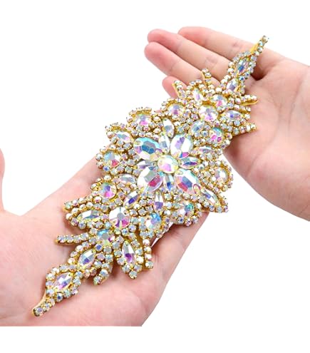 Amazon.com: ShiDianYi Wedding sash Bridal Belts Gold  display picture 1