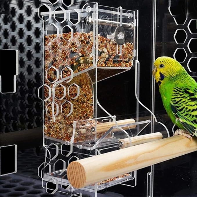 NZHK Comederos para Pajaros, Casa Grande del Pájaro con Extraíble