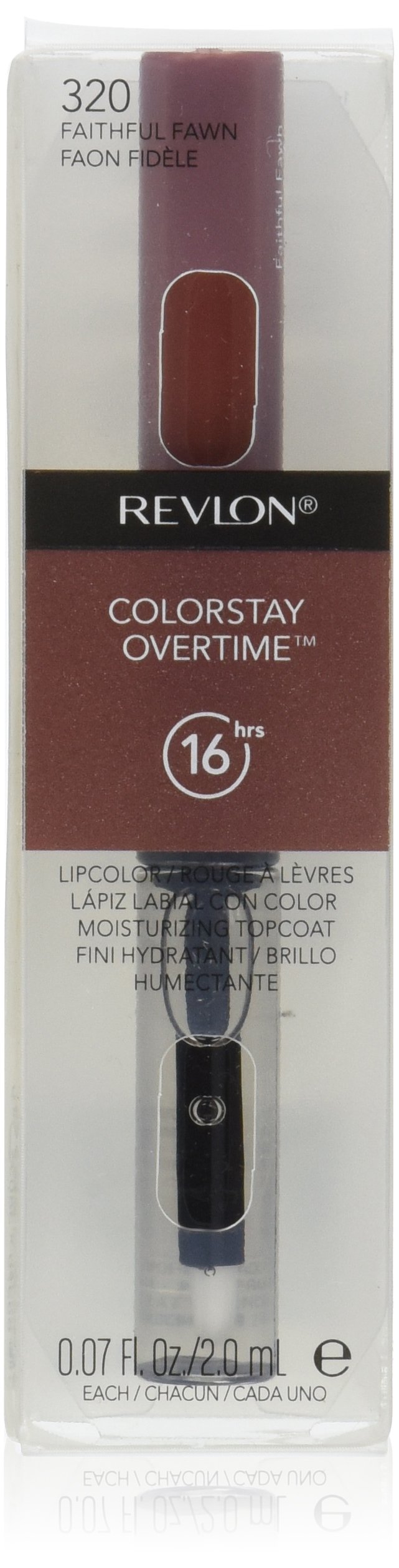 Revlon Stay Overtime Lip Color, Faithful Fawn, 0.07