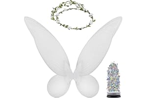 Funcredible Fairy Wings, Crown and Glitter - Fairy Costume Accessories - Butterfly Costume - Halloween Costumes for Women