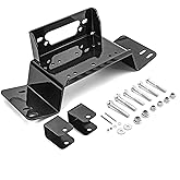 WeiSen Winch Mount Plate Fit for Honda Pioneer 700 and 700-4 2014-2026 | Winch Bracket Fit 4 7/8" or 6" Fairlead, Fit Standard 2/4 Hole &amp; Wide 4 Hole Winch Pattern