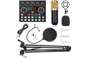 V8S Live Sound Card with Tone Adjustment Changing Intelligent Support Two People Platforms Reverb 12 Electrophonic Keynotes 1