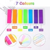 Qufiiry 1120 Pcs Sticky Tabs 7 Colors Writable Repositionable Index Tabs view 4
