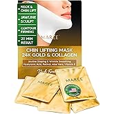 MAREE V Line Lifting Mask with 24K Gold – Deep Collagen Face Mask for Women – Jawline Shaper Mask with Retinol & Hyaluronic Acid – Neck Tightening & Firming - Double Chin Strap for Face Lift