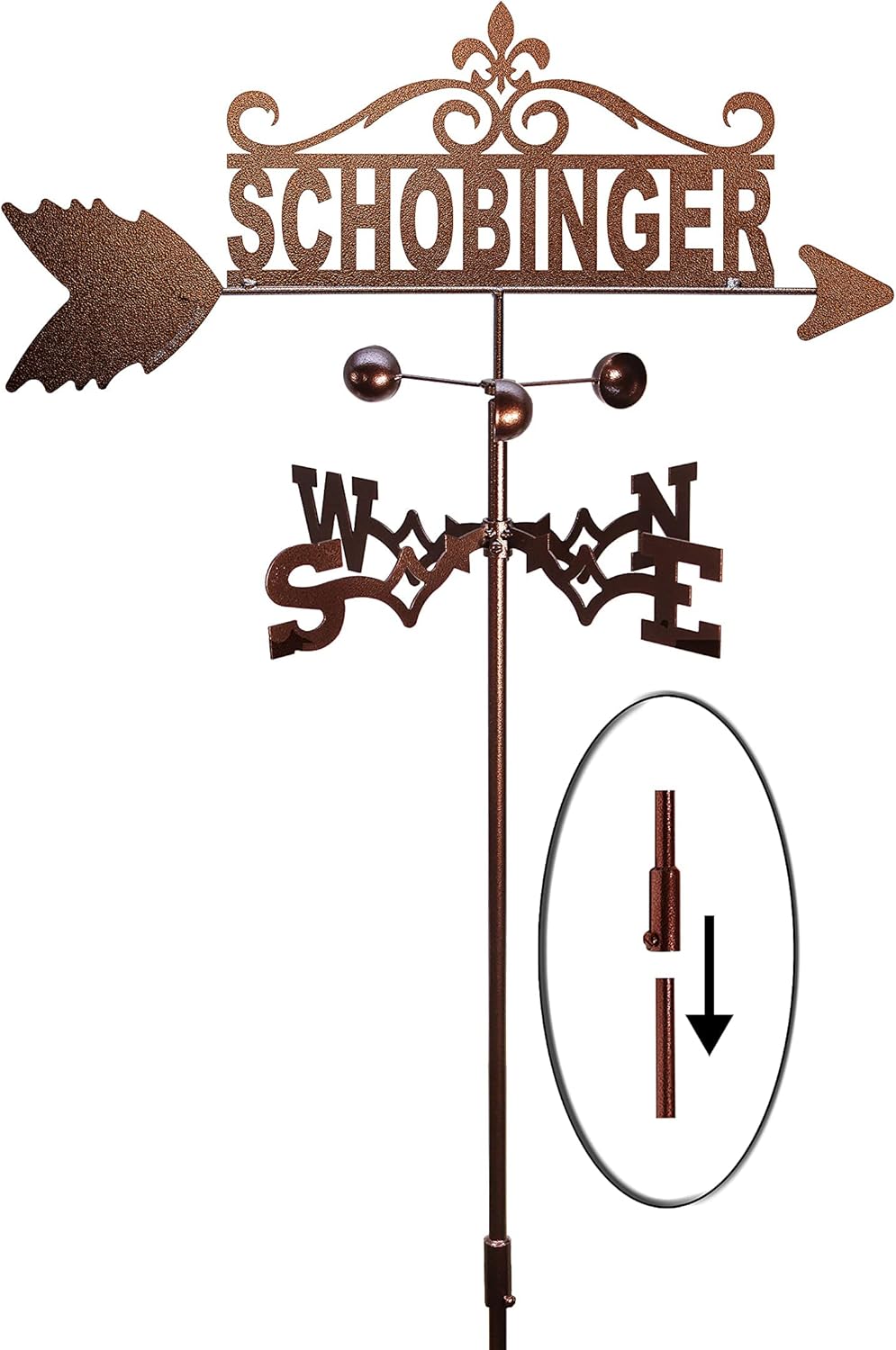 Weathervanes - SWEN Products Family Name Weathervane (Garden Stake Included)