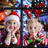 Aisszhao 10 Sheets Kids Christmas Temporary Tattoos Waterproof Xmas Cartoon Fun view 4