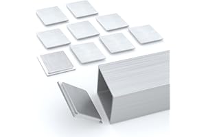 Nelsons CNC 10 Pack 2x2 Inch Aluminum Radius Edge Square End Caps for Square Tubing with Wall Thickness 0.125"- Easy Install 