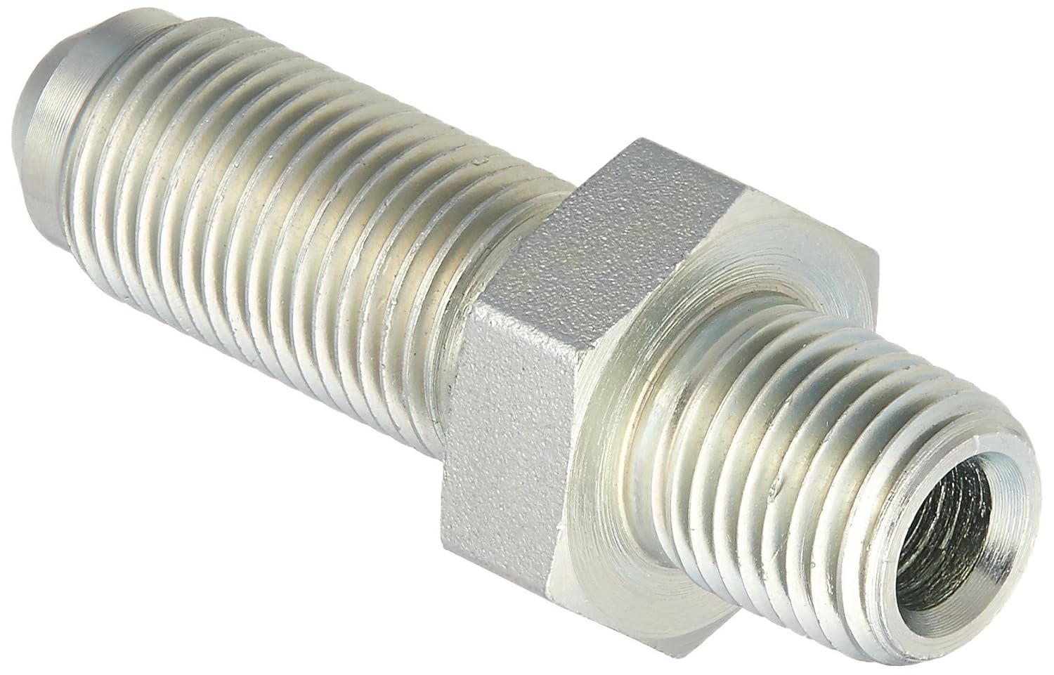 Brennan Industries 27060406 Steel Bulkhead Straight Tube Fitting 3/8 Male NPTF x 3/8 Male JIC