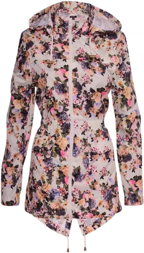 Women's Designer Brave Soul Festival Rain Mac Trench Waterproof Lightweight Coat