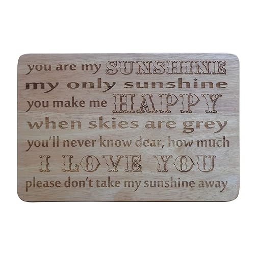 You are my sunshine, my only sunshine Lyrics Plaque Anniversary Valentine Gift Amazon.co.uk