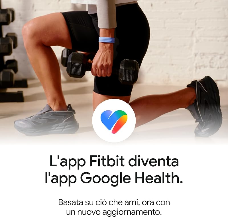 Google Fitbit Charge 6 Activity tracker con abbonamento Google Health Premium di 3 mesi incluso, 7 giorni di durata della batteria, Alluminio Corallo/Oro Champagne