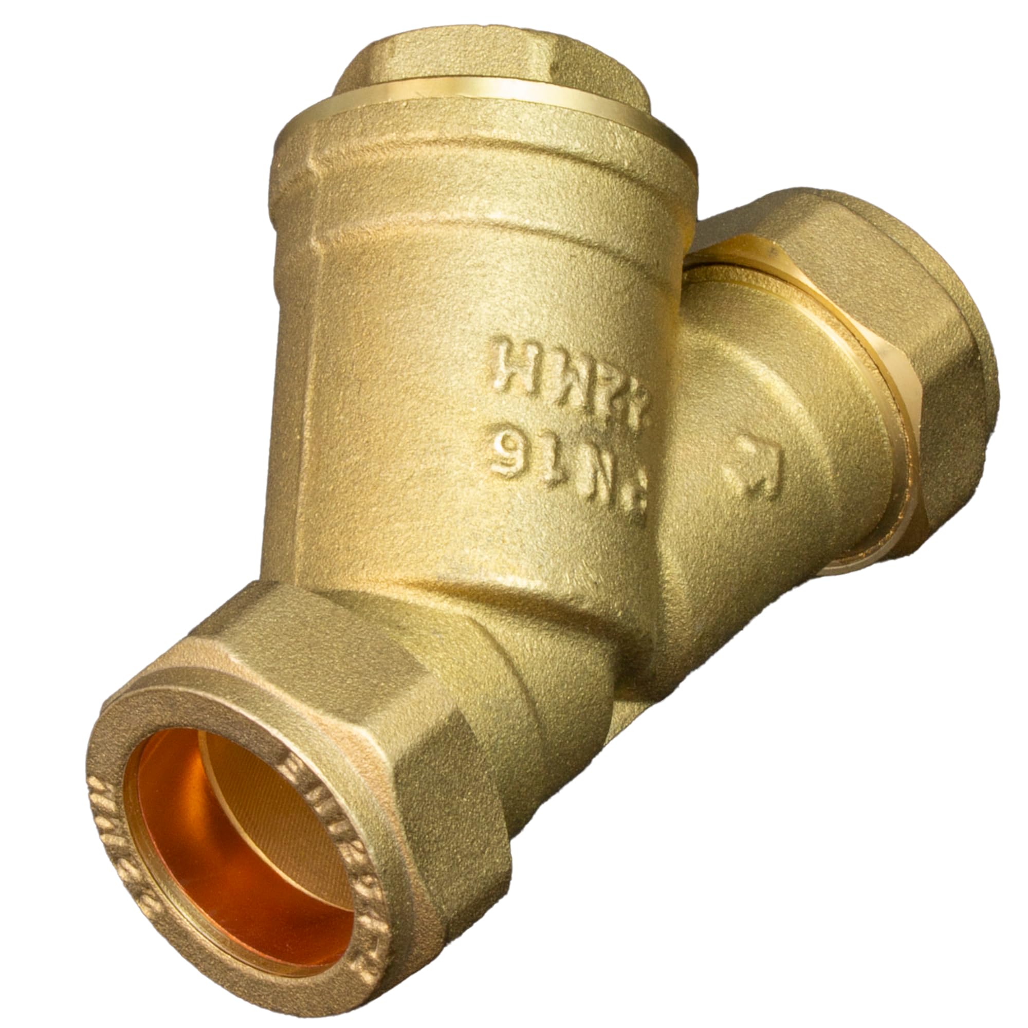 Kudos-Trading - 22mm Y Strainer Brass Compression Stainelss Steel Mesh Filter Anti Leak Design Ideal for Home Central Heating Systems & Radiators Durable Brass Construction Low Maintenance