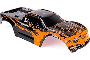 Musbeler Custom Body Compatible for V2 Maxx WideMaxx 1/10 4X4 4WD Truck Shell Cover (Muddy Orange)